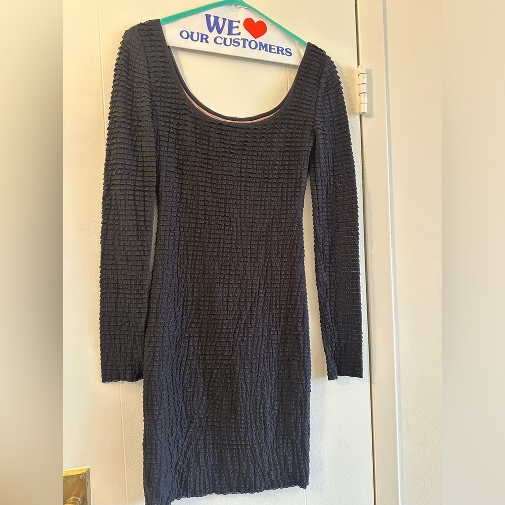Body con smocked mini dress